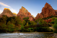 Sunrise on the Court of the Patriarchs - Zion NP