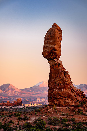 Balanced Rock, Sunset - Arches NP